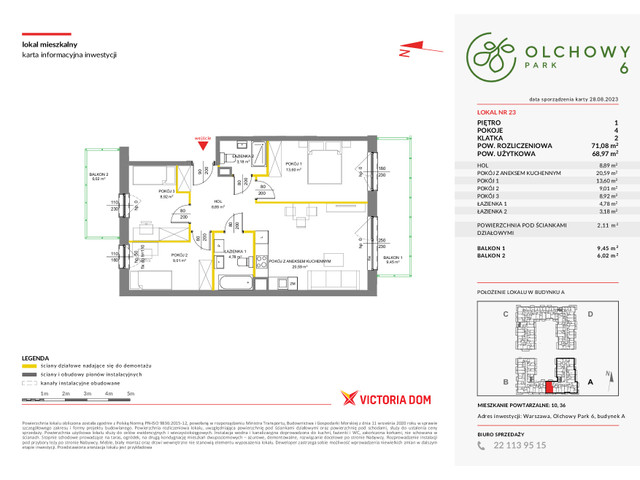 Mieszkanie w inwestycji OLCHOWY PARK, symbol 6_23 » nportal.pl