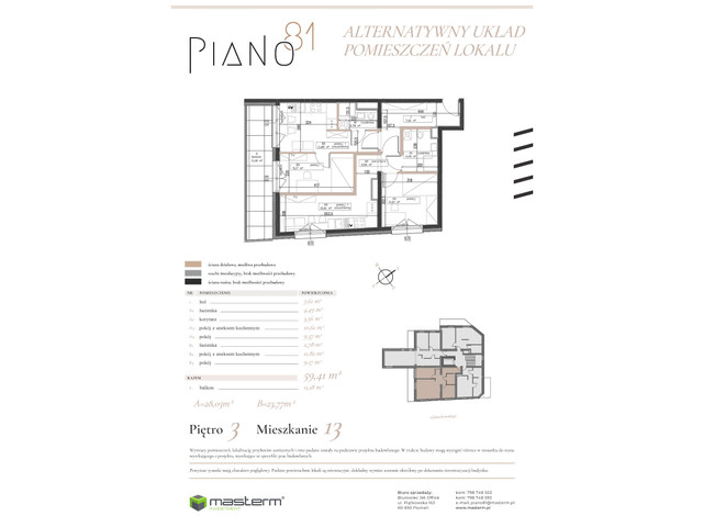 Mieszkanie w inwestycji PIANO81, symbol M13 » nportal.pl