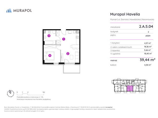 Mieszkanie w inwestycji Murapol Havelia, symbol 2.A.5.04 » nportal.pl