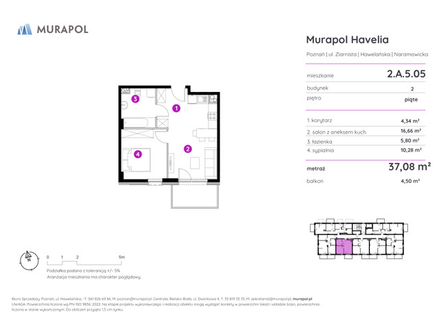 Mieszkanie w inwestycji Murapol Havelia, symbol 2.A.5.05 » nportal.pl