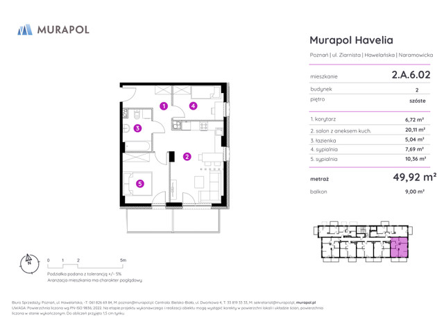 Mieszkanie w inwestycji Murapol Havelia, symbol 2.A.6.02 » nportal.pl