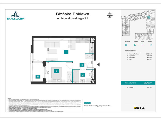 Mieszkanie w inwestycji Błońska Enklawa, symbol B.59 » nportal.pl