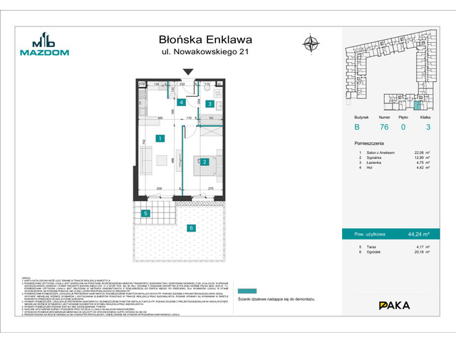 Mieszkanie w inwestycji Błońska Enklawa, symbol B.76 » nportal.pl