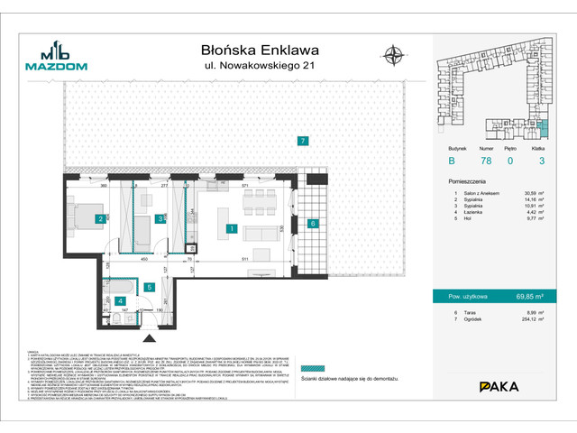 Mieszkanie w inwestycji Błońska Enklawa, symbol B.78 » nportal.pl
