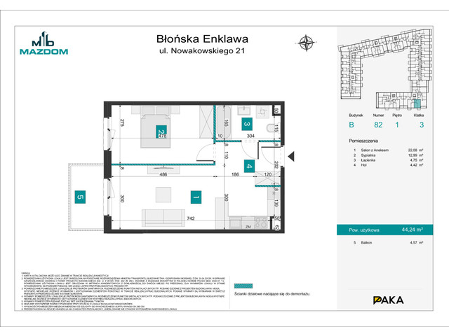 Mieszkanie w inwestycji Błońska Enklawa, symbol B.82 » nportal.pl