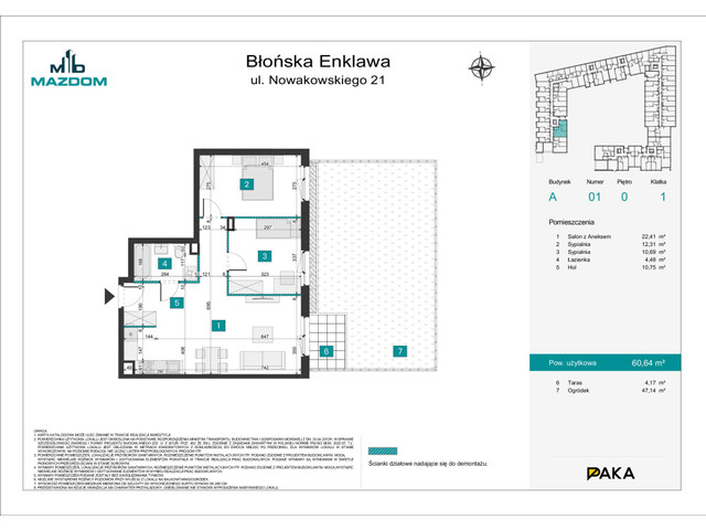 Mieszkanie w inwestycji Błońska Enklawa, symbol A.1 » nportal.pl