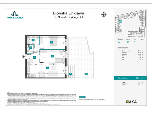 Mieszkanie w inwestycji Błońska Enklawa, symbol A.12 » nportal.pl