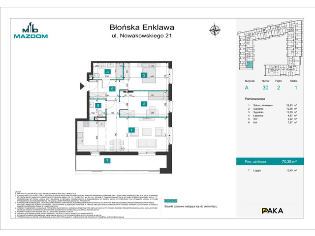 Mieszkanie w inwestycji Błońska Enklawa, symbol A.30 » nportal.pl