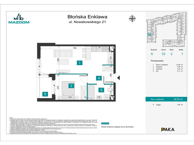 Mieszkanie w inwestycji Błońska Enklawa, symbol A.33 » nportal.pl