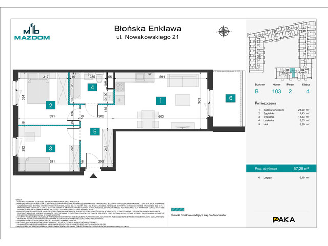 Mieszkanie w inwestycji Błońska Enklawa, symbol B.103 » nportal.pl