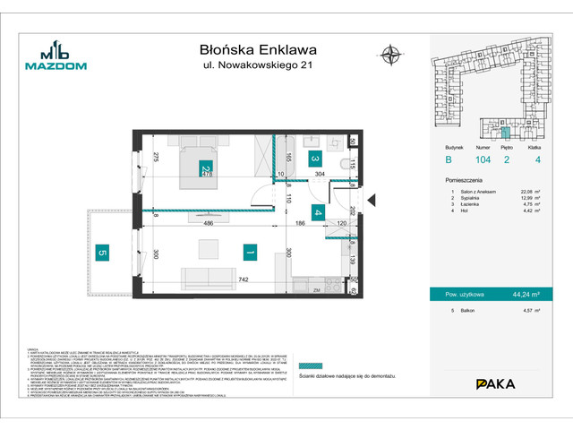 Mieszkanie w inwestycji Błońska Enklawa, symbol B.104 » nportal.pl