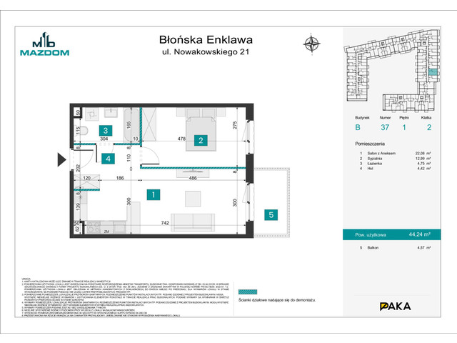 Mieszkanie w inwestycji Błońska Enklawa, symbol B.37 » nportal.pl