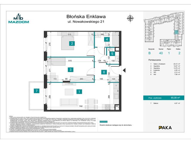 Mieszkanie w inwestycji Błońska Enklawa, symbol B.40 » nportal.pl