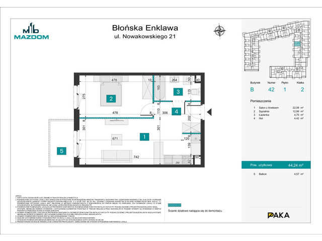 Mieszkanie w inwestycji Błońska Enklawa, symbol B.42 » nportal.pl