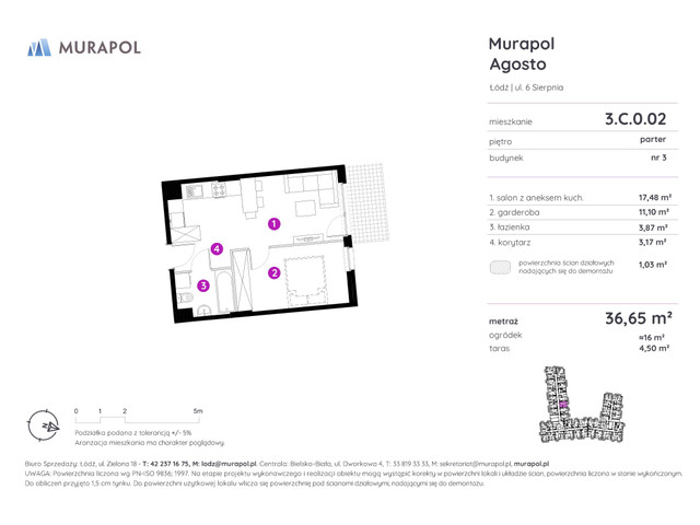 Mieszkanie w inwestycji Murapol Agosto, symbol 3.C.0.02 » nportal.pl