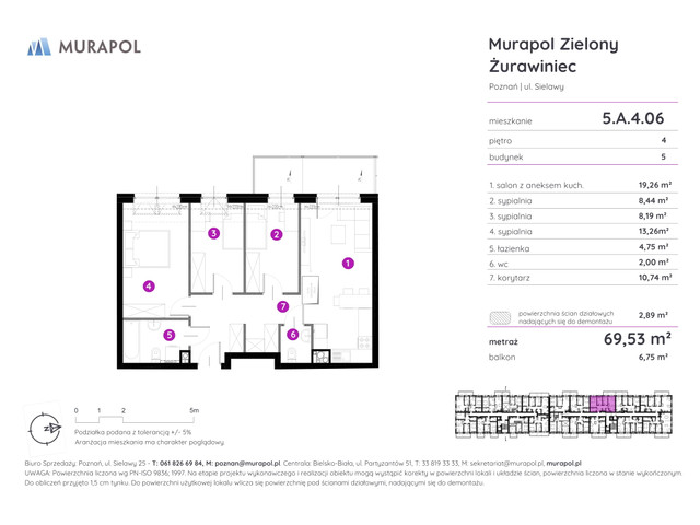 Mieszkanie w inwestycji Murapol Zielony Żurawiniec, symbol 5.A.4.06 » nportal.pl