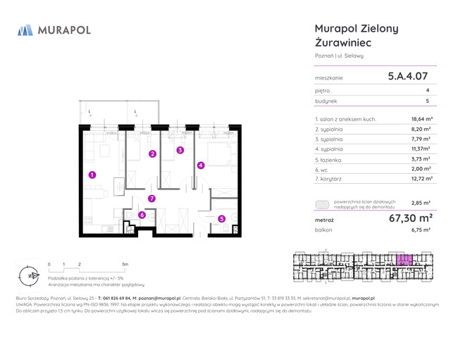 Mieszkanie w inwestycji Murapol Zielony Żurawiniec, symbol 5.A.4.07 » nportal.pl