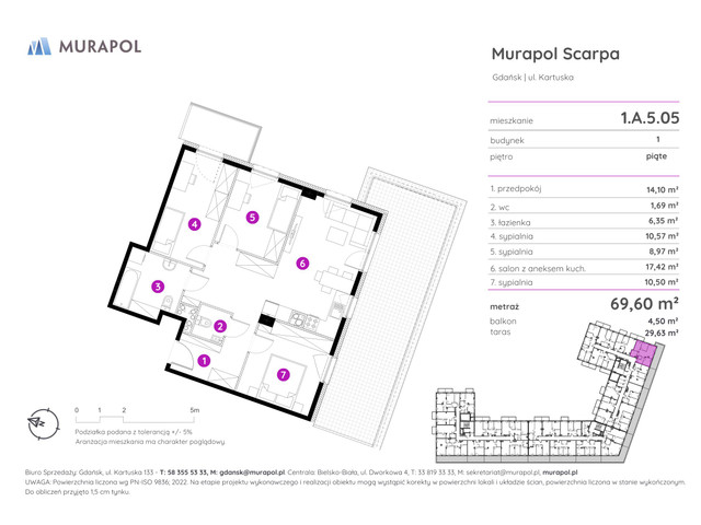 Mieszkanie w inwestycji Murapol Scarpa, symbol 1.A.5.05 » nportal.pl