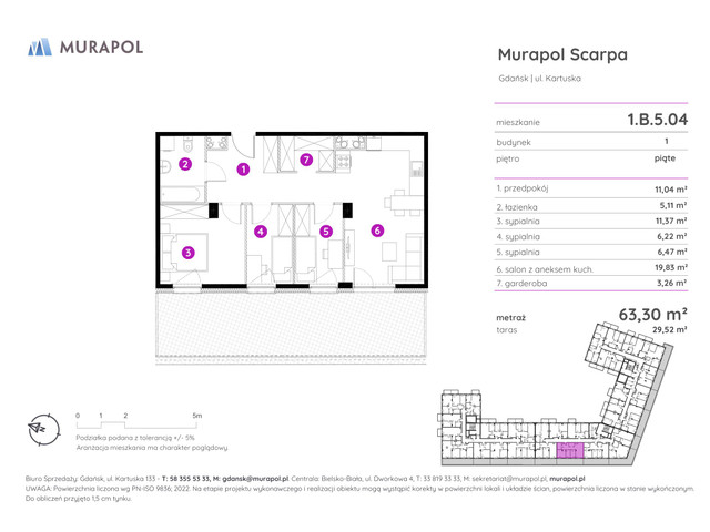 Mieszkanie w inwestycji Murapol Scarpa, symbol 1.B.5.04 » nportal.pl