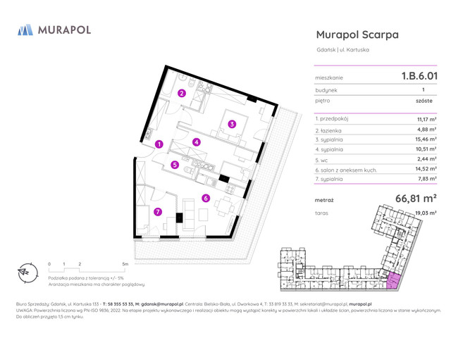 Mieszkanie w inwestycji Murapol Scarpa, symbol 1.B.6.01 » nportal.pl