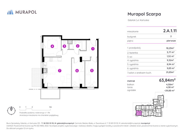 Mieszkanie w inwestycji Murapol Scarpa, symbol 2.A.1.11 » nportal.pl