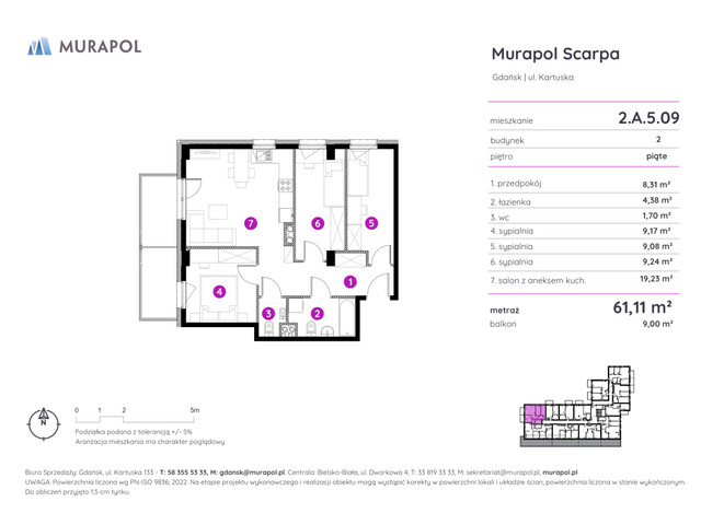 Mieszkanie w inwestycji Murapol Scarpa, symbol 2.A.5.09 » nportal.pl