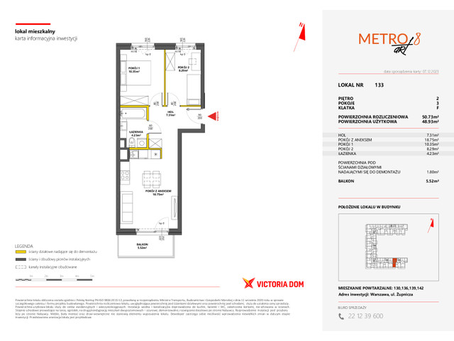 Mieszkanie w inwestycji METRO ART, symbol 8M.133 » nportal.pl