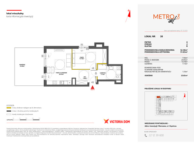 Mieszkanie w inwestycji METRO ART, symbol 8M.38 » nportal.pl