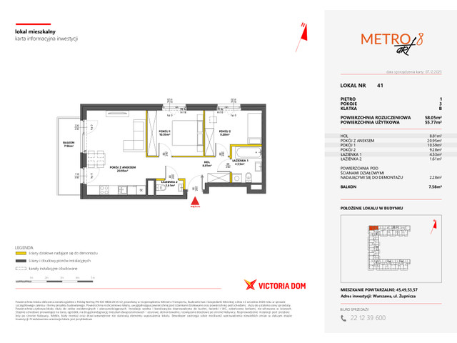 Mieszkanie w inwestycji METRO ART, symbol 8M.41 » nportal.pl