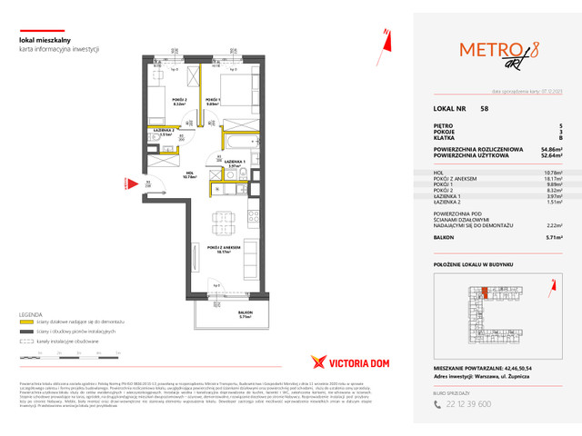 Mieszkanie w inwestycji METRO ART, symbol 8M.58 » nportal.pl