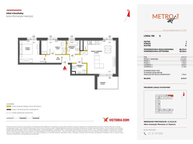 Mieszkanie w inwestycji METRO ART, symbol 8M.6 » nportal.pl