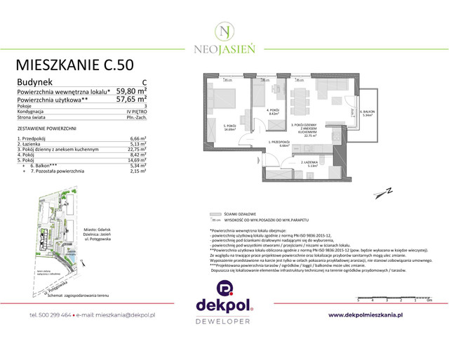 Mieszkanie w inwestycji Neo Jasień, symbol C50 » nportal.pl