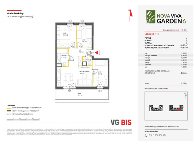 Mieszkanie w inwestycji NOVA VIVA GARDEN, symbol 6_A_113 » nportal.pl