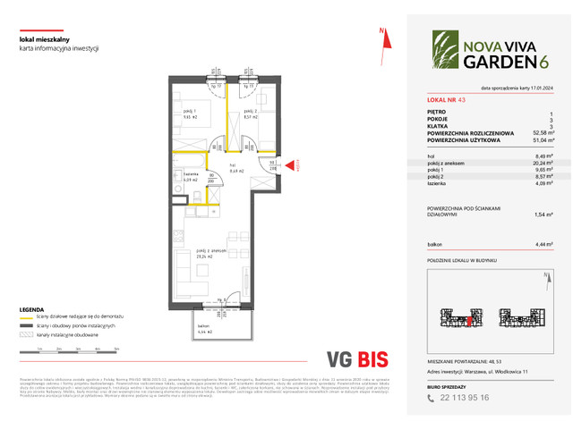 Mieszkanie w inwestycji NOVA VIVA GARDEN, symbol 6_A_43 » nportal.pl