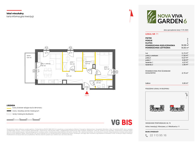 Mieszkanie w inwestycji NOVA VIVA GARDEN, symbol 6_A_71 » nportal.pl