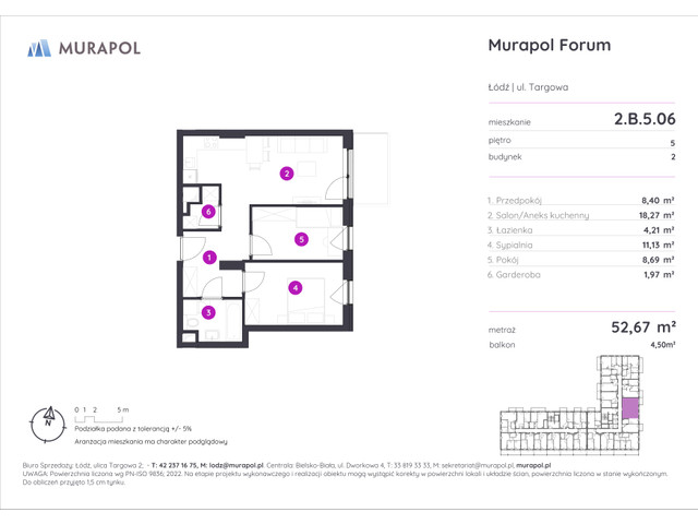 Mieszkanie w inwestycji Murapol Forum, symbol 2.B.5.06 » nportal.pl