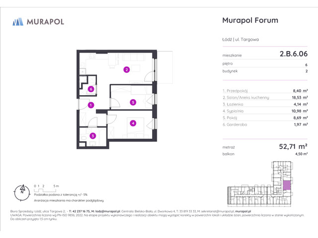 Mieszkanie w inwestycji Murapol Forum, symbol 2.B.6.06 » nportal.pl