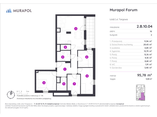 Mieszkanie w inwestycji Murapol Forum, symbol 2.B.10.04 » nportal.pl