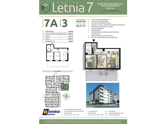 Mieszkanie w inwestycji Letnia 7a-7b, symbol 7a.3 » nportal.pl