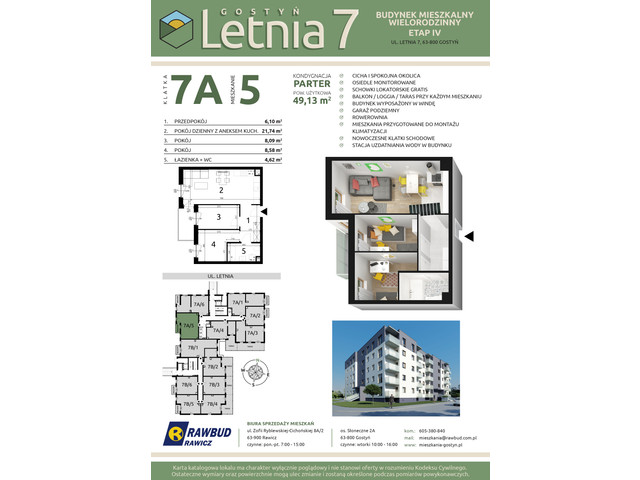Mieszkanie w inwestycji Letnia 7a-7b, symbol 7a.5 » nportal.pl