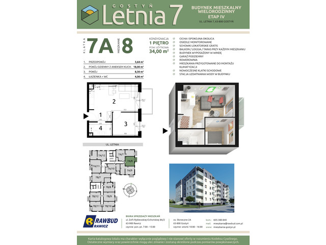 Mieszkanie w inwestycji Letnia 7a-7b, symbol 7a.8 » nportal.pl
