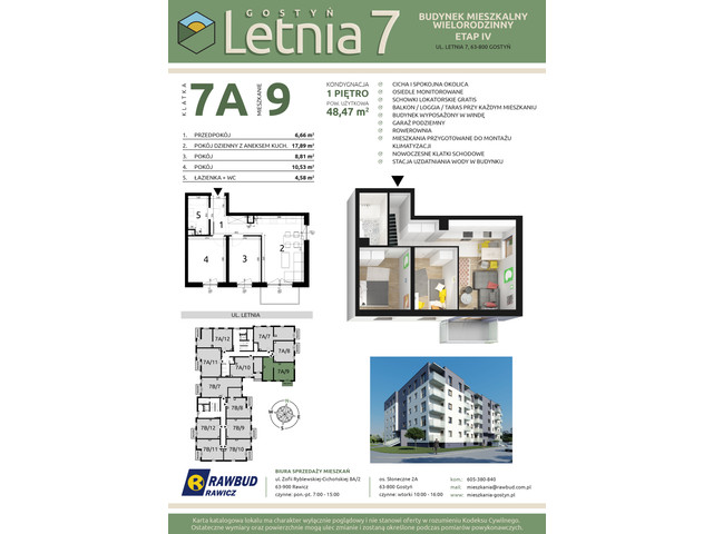 Mieszkanie w inwestycji Letnia 7a-7b, symbol 7a.9 » nportal.pl