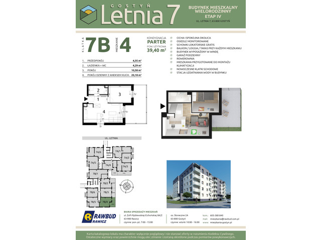 Mieszkanie w inwestycji Letnia 7a-7b, symbol 7b.4 » nportal.pl