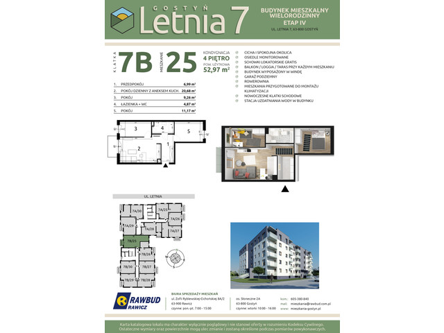 Mieszkanie w inwestycji Letnia 7a-7b, symbol 7b.25 » nportal.pl