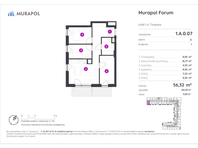 Mieszkanie w inwestycji Murapol Forum, symbol 1.A.0.07 » nportal.pl