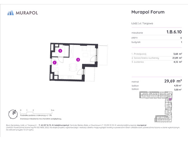 Mieszkanie w inwestycji Murapol Forum, symbol 1.B.6.10 » nportal.pl