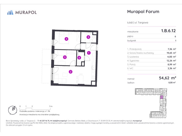 Mieszkanie w inwestycji Murapol Forum, symbol 1.B.6.12 » nportal.pl