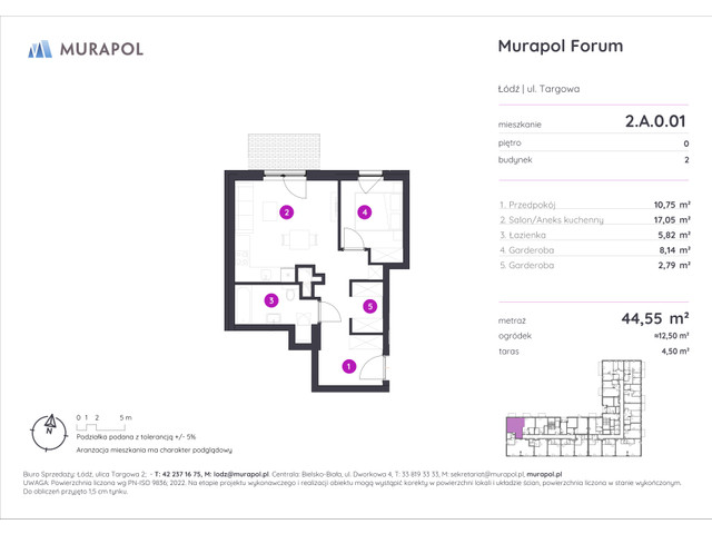 Mieszkanie w inwestycji Murapol Forum, symbol 2.A.0.01 » nportal.pl