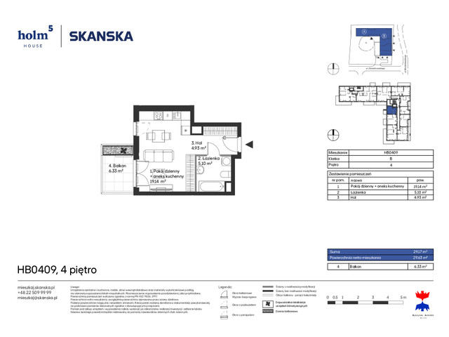 Mieszkanie w inwestycji Holm House, symbol HB0409 » nportal.pl