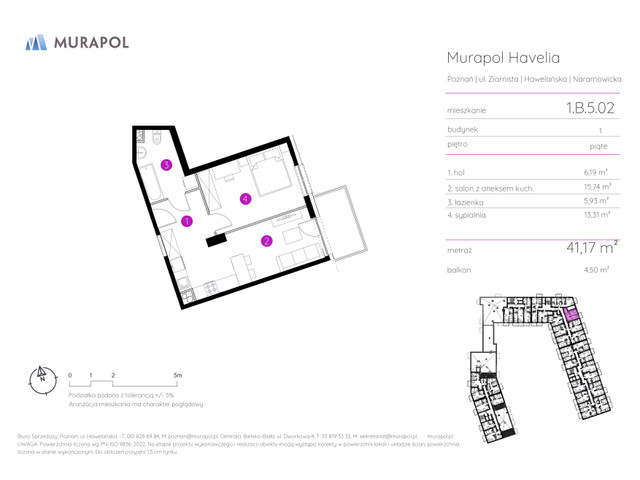 Mieszkanie w inwestycji Murapol Havelia, symbol 1.B.5.02 » nportal.pl